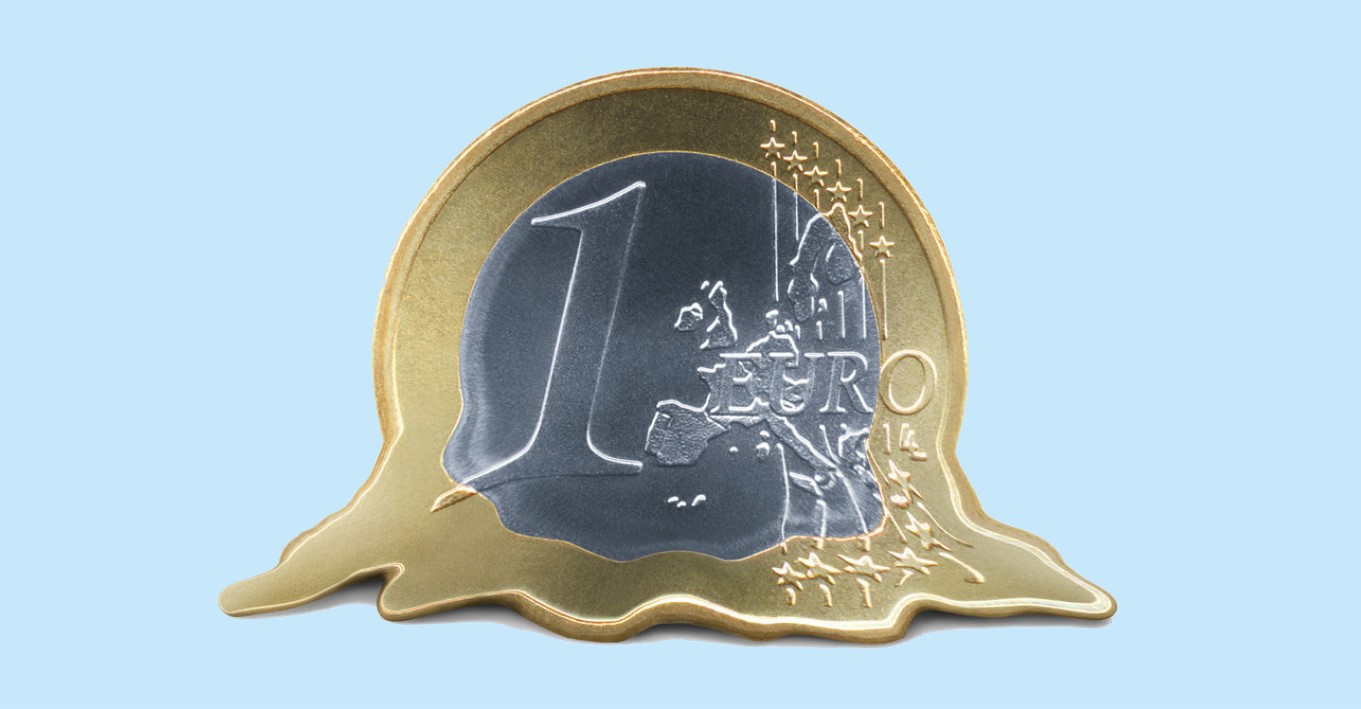 Schmelzender Euro